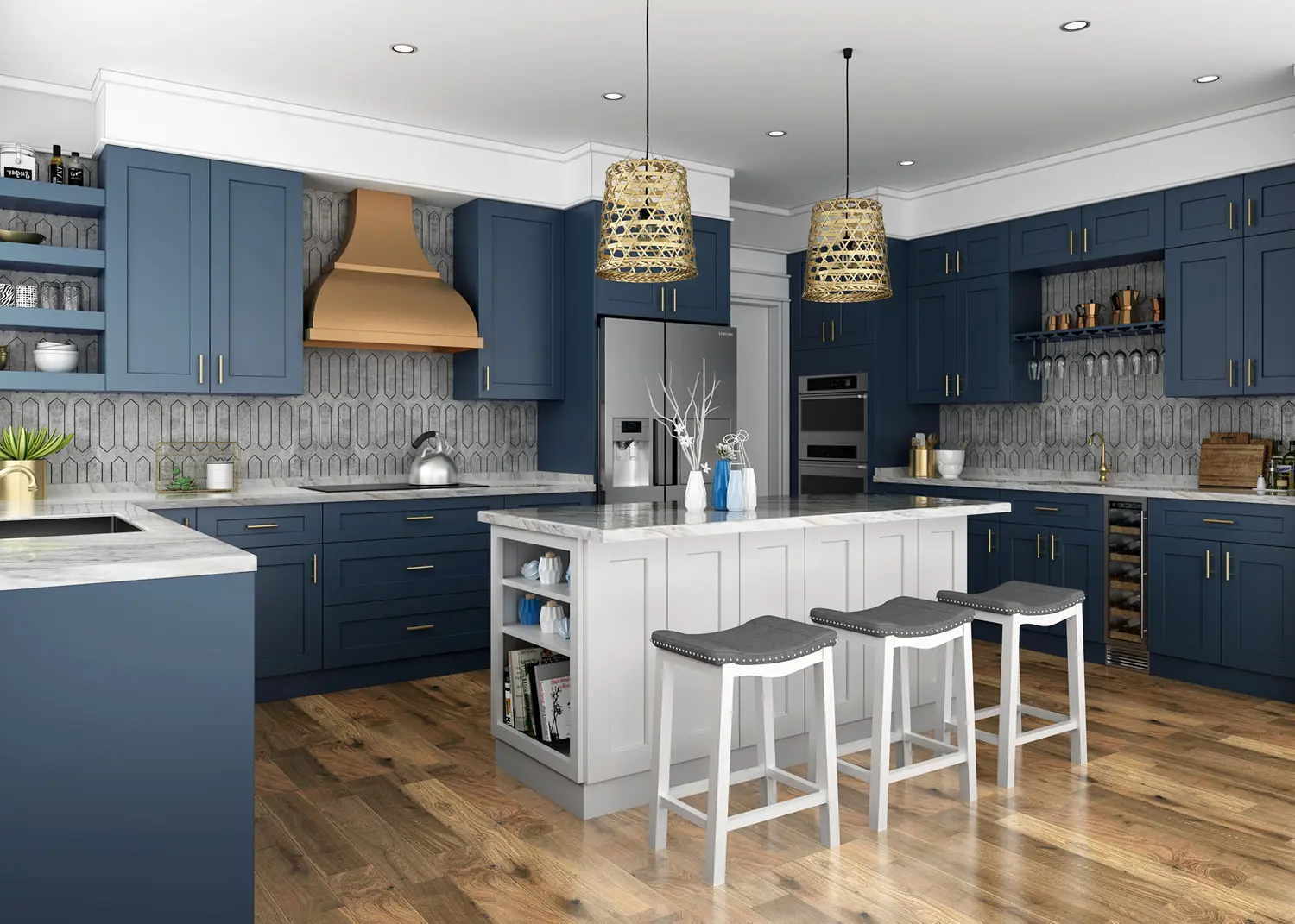 Imperial Blue Cabinets Example Kitchen Imperial Blue Cabinets Example Kitchen