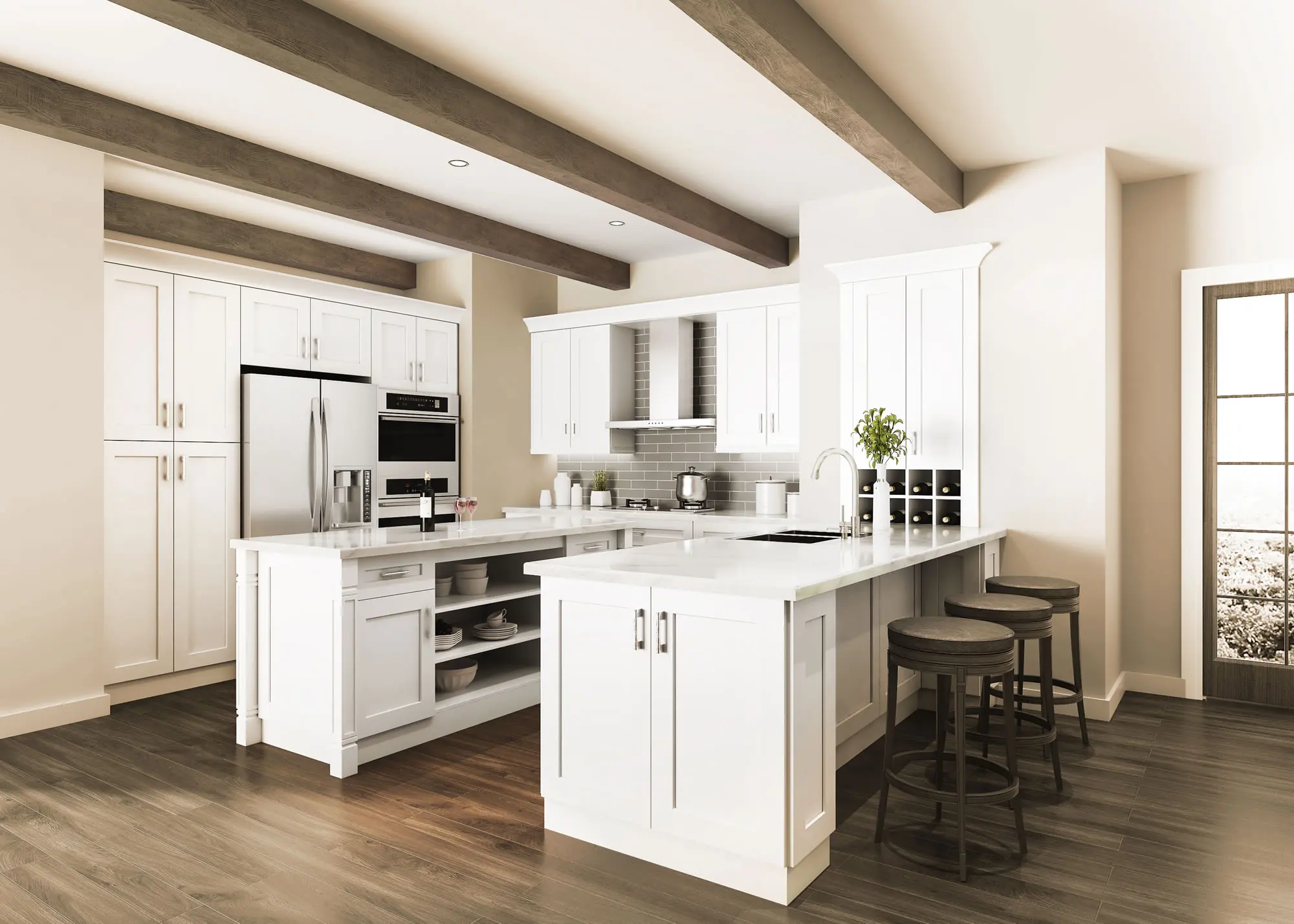 Pearl White Cabinets Example Kitchen Pearl White Cabinets Example Kitchen