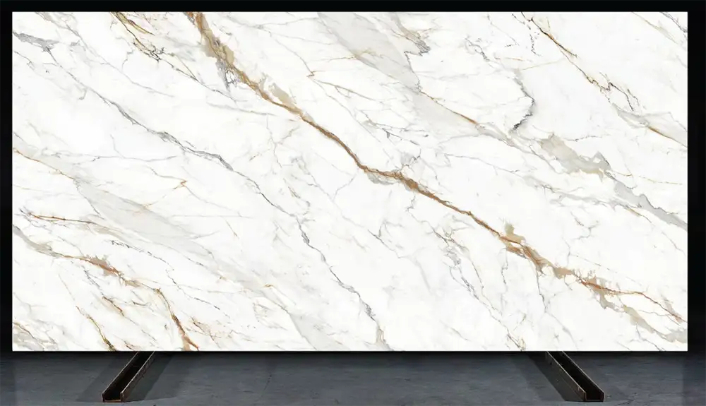 Calacatta Leo-Minor Printed Quartz Example Calacatta Leo-Minor Printed Quartz Example