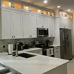 Jarlin: Dove White Shaker Kitchen Cabinets