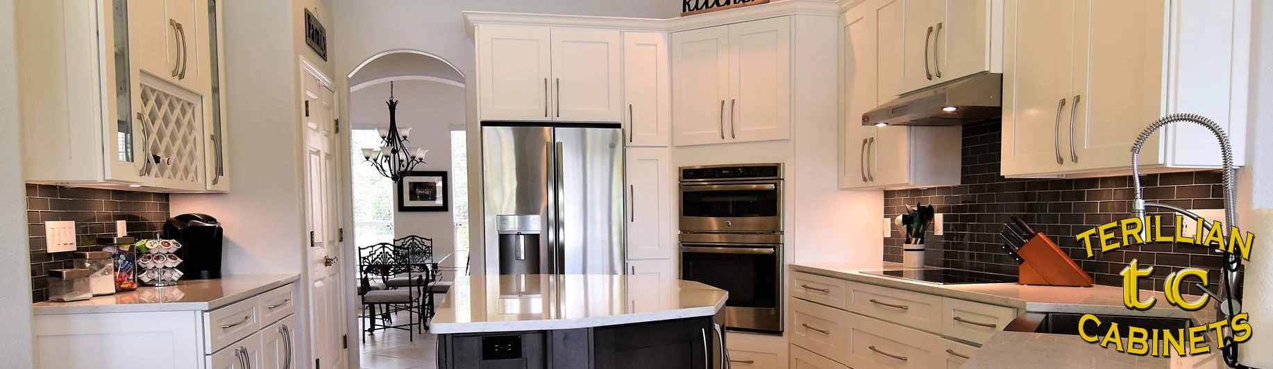 Ice White Shaker Kitchen Cabinets